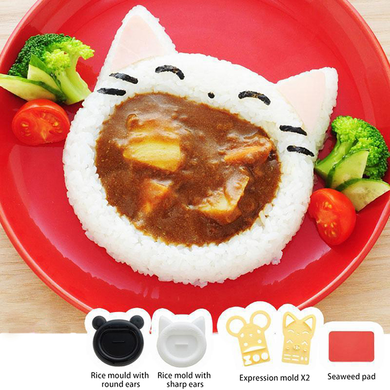 Kitchen Appliances Garage - Cute Cartoon Sushi Mold Decor Cutter,