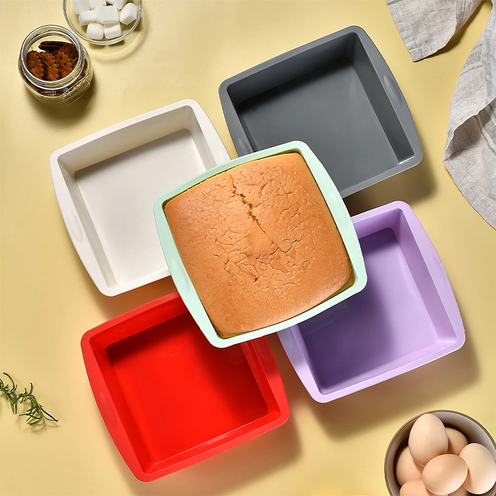 Kitchen Appliances Garage - Molde de bolo quadrado de silicone,