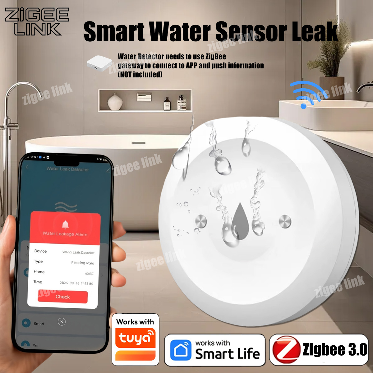 Kitchen Appliances Video - Sensor Inteligente de Vazamento de Água