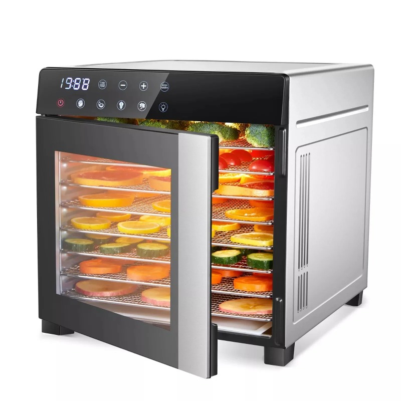 Dehydrator Tray Electric - 8 bandejas de aço inoxidável, 600