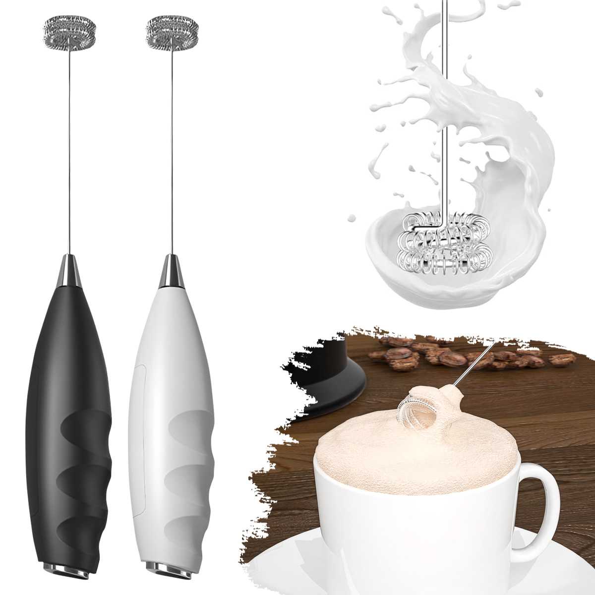 Kitchen Appliances Germany - Batedor Elétrico de Leite para Café,