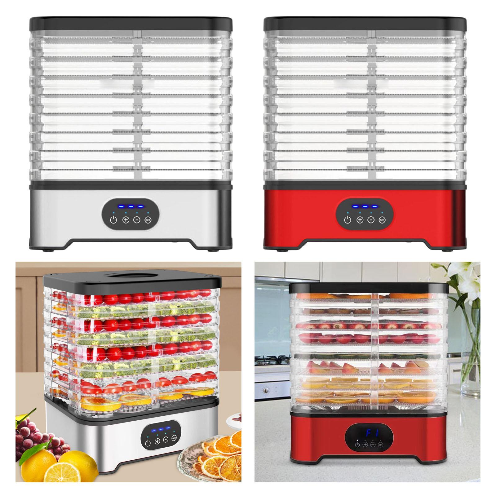 Dehydrator Tray Electric - Desidratador de alimentos ajustável inclui livro