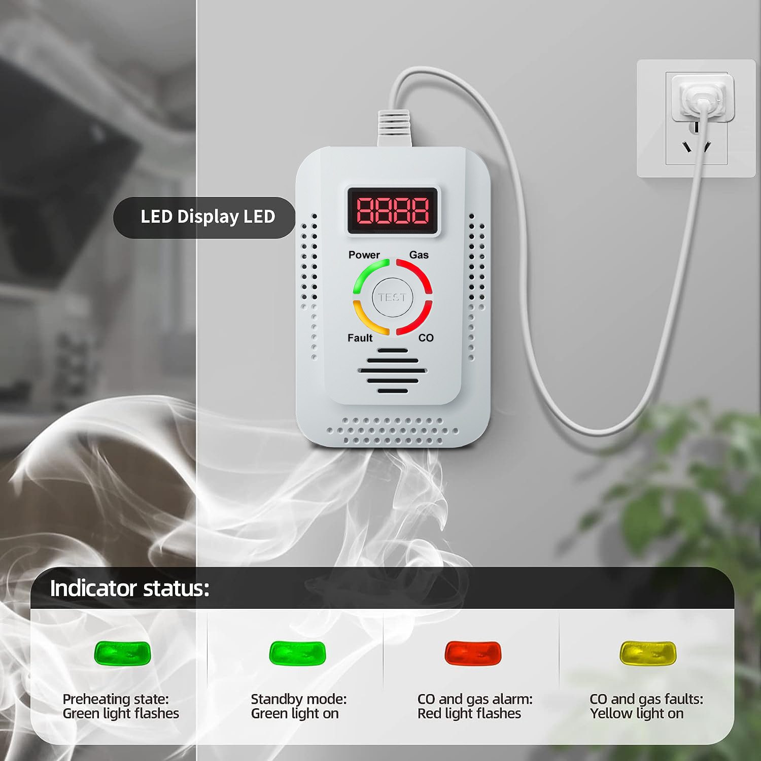 Kitchen Appliances Video - Detector de Gás Natural 2 em