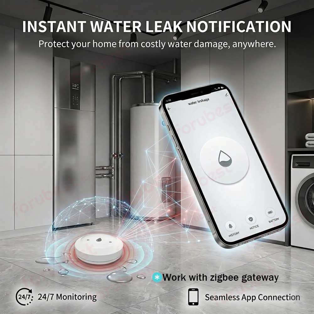Sensor de Água Zigbee, Detecto - Kitchen Appliances Video avaliação e preço