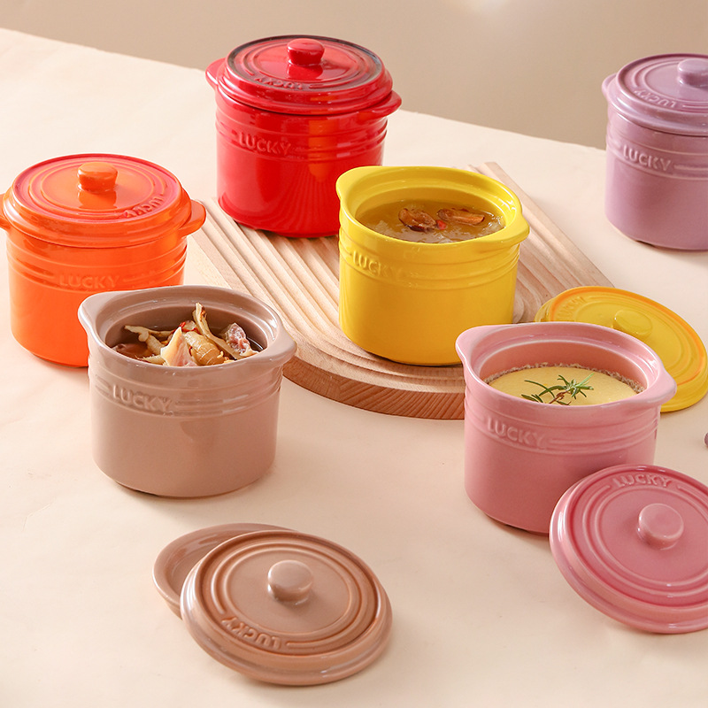 Tigela de cerâmica com tampa d - Kitchen Appliances Cooking avaliação e preço